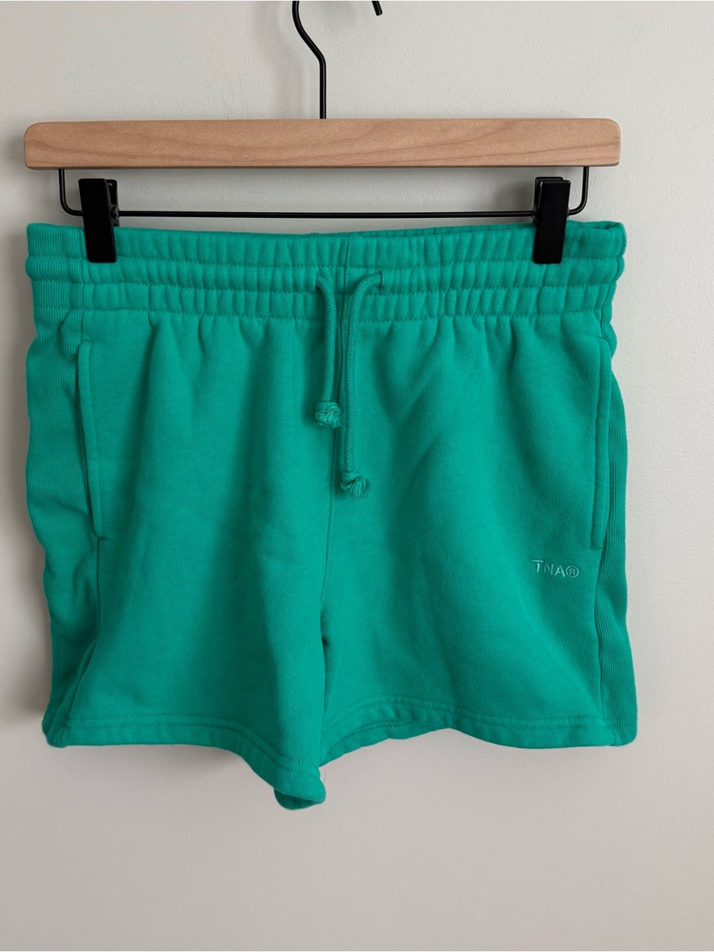TNA Aritzia Cozy Fleece Sweatfleece Small Green VGUC Shorts